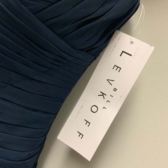 Bill Levkoff Blue Strapless Sweetheart Gown - Picture 3 of 3